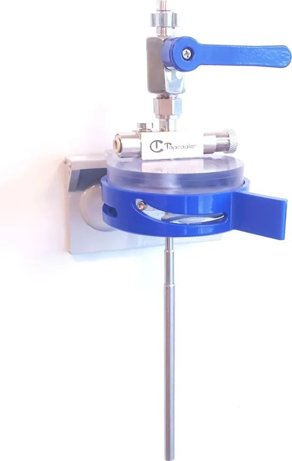 Tapcooler counter-pressure bottle filler mounted on a tap
